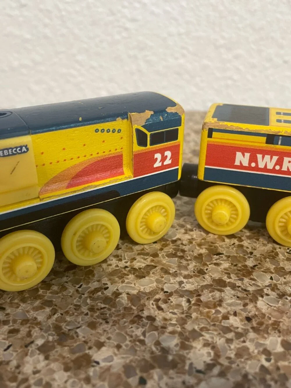 REBECCA Thomas Wooden Train with tender - HTF